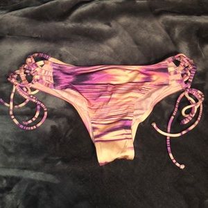 Victoria’s Secret tie dye lace up cheeky bottoms